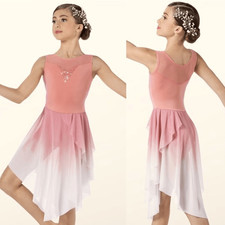 Dance Costume lyrical blush pink maxi dress Just Around The Riverbend 14127 SA