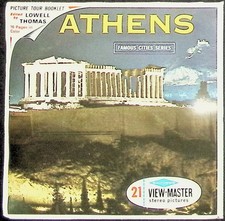Athens Greece 3d View-Master 3 Reel Packet - 21 Full Color Kodachrome 3d Images