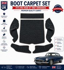 Carrelli Hessian Backed Boot Carpet Set Felt Kit Fits Mg Mgb Gt Only 1967 Carrelli Hessian Backed Boot Carpet Set Felt Kit Fits Mg Mgb Gt Only 1967