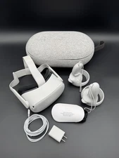 Meta Oculus Quest 2 256GB Standalone VR Headset - White Tested W Case