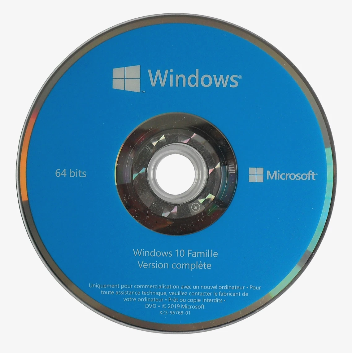 Windows 10 Home 1pK DSP 0EI DVD (KW9-00154) 64 bits sin clave en francés