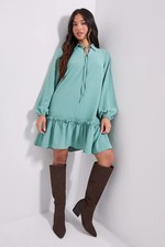 Dorothy Perkins Green Mini Dress Womens Casual Dresses