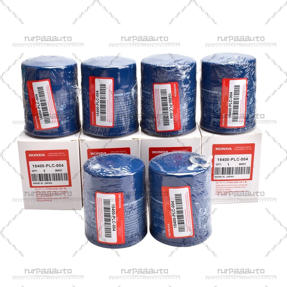 ゼロファクター 6PCS Genuine for Honda Oil Filters WITH Drain Plug Washer 15400