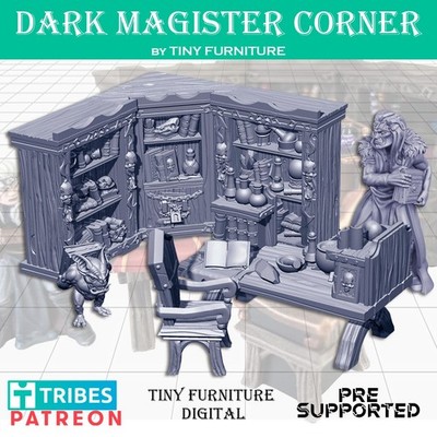 28mm Evil Wizard Lair Dungeons & Dragons DnD D&D Furniture UNPAINTED 