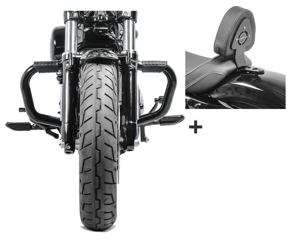 SturzbüGel + Sissybar DV1 FüR Harley Sportster 1200 T Superlow 14-20-image