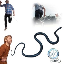 43" Mamba Realistic Rubber Fake Snake Toy For Garden Props Halloween Joke Gift