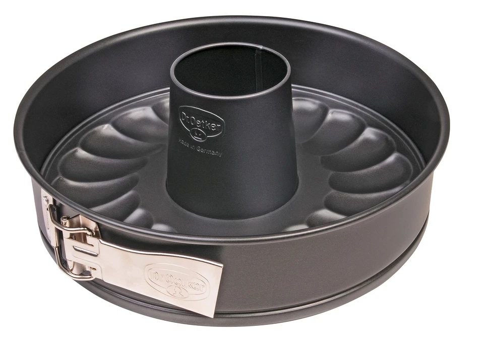 Springform mit Flach- und Rohrboden Ø 24 cm Kuchenform aus Stahl mit Antihaft... - Bild 3 von 4