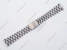 NUOVO CINTURINO/BRACCIALE OROLOGIO DA UOMO CON ESTREMITÀ CURVE IN ACCIAIO INOX 20 MM PER SEIKO (SE-5)