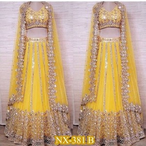 yellow lengha
