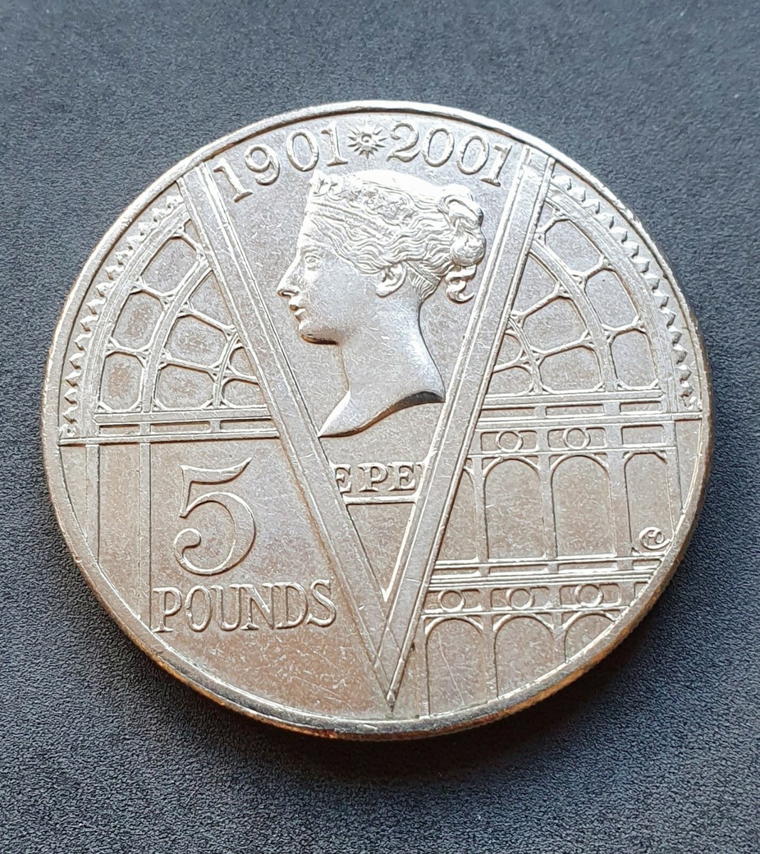 UK £5 Crown Coin 1901-2001 Death of Queen Victoria 100th Anniversary  Collectable | eBay UK