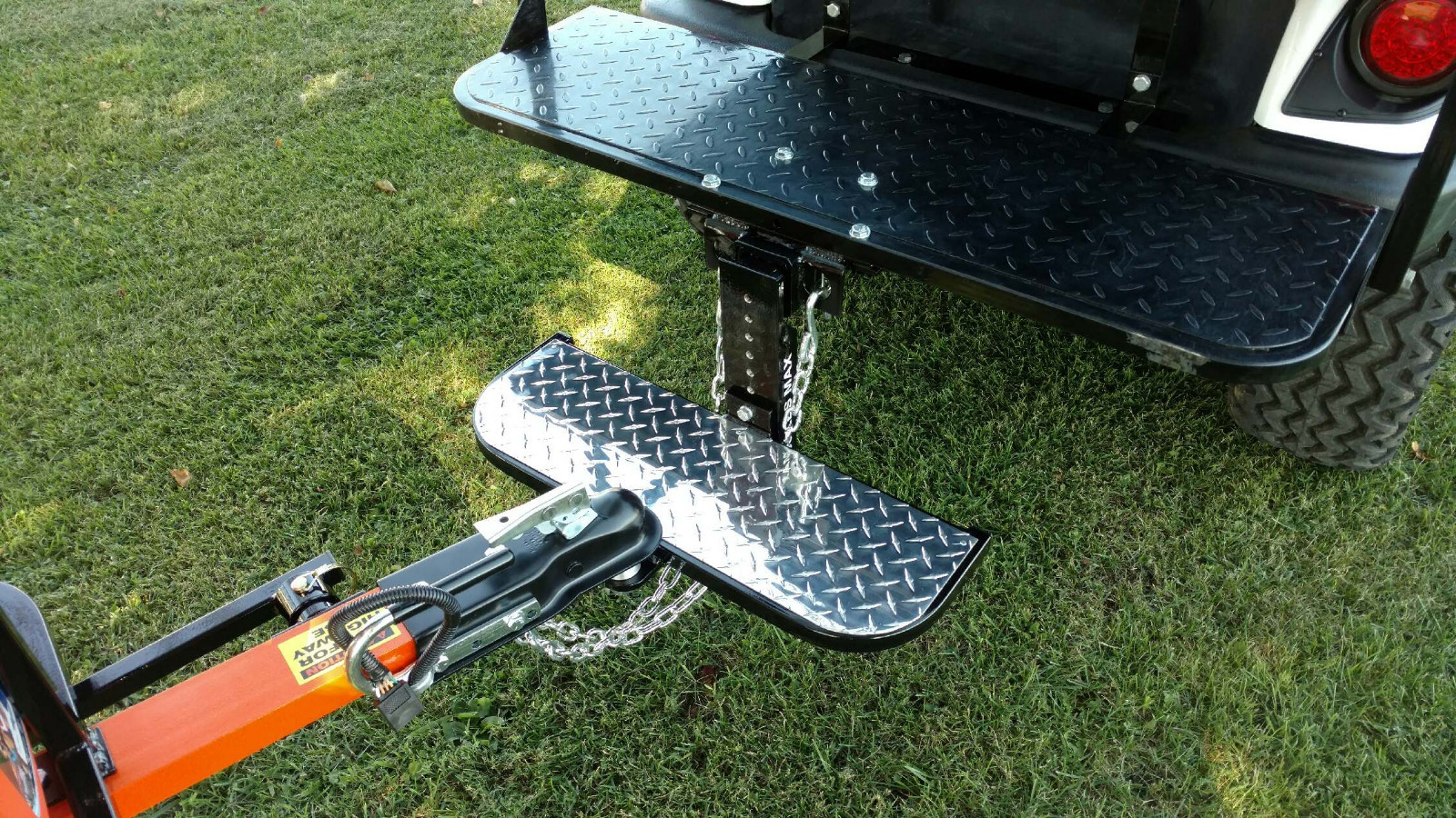 Drop step for golf carts club car Yamaha Ezgo ATV utv with ball chrome