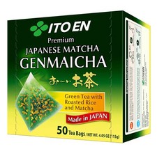 Oi Ocha Premium Japanese Matcha Genmaicha Green Tea - Tea Bags 50 Count Pack ...