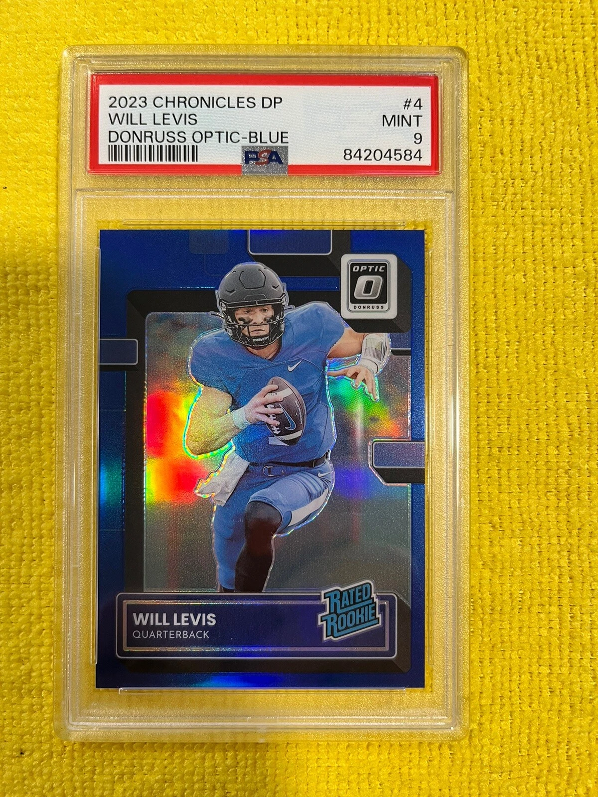 Will Levis Panini Chronicles Draft Picks Donruss Optic #4 Blue