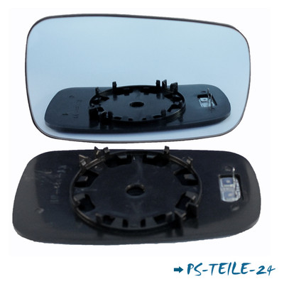 Spiegelglas für RENAULT LAGUNA II 2001-2007 rechts sphärisch blau beifahrerseite