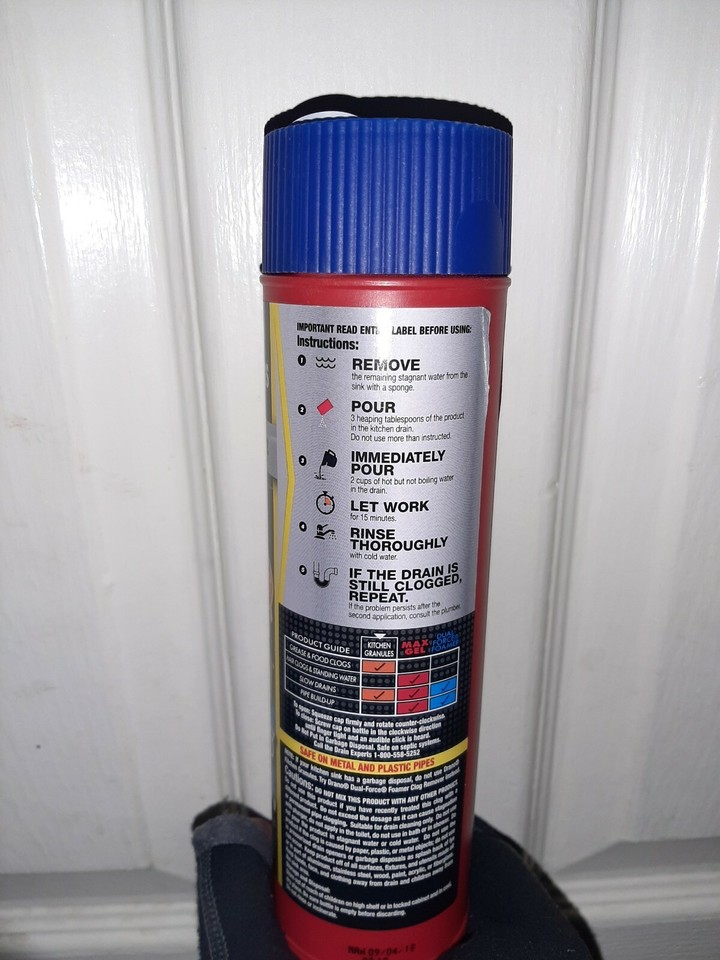 Commercial Line Drano® Kitchen Granules Canisters 17.6 Oz Each Melts