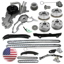 Water Pump Timing Chain Kit Cam Phaser Fit Maserati Ghibli S Levante Q4 V6 3.0L
