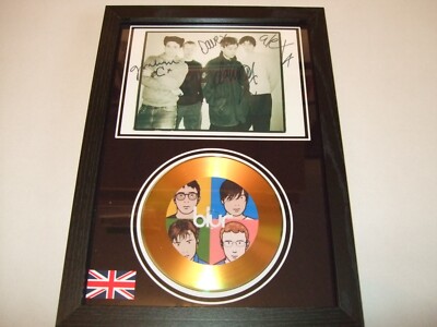 BLUR    LIMITED EDITION SIGNED   AUTOGRAPH   FRAMED A4