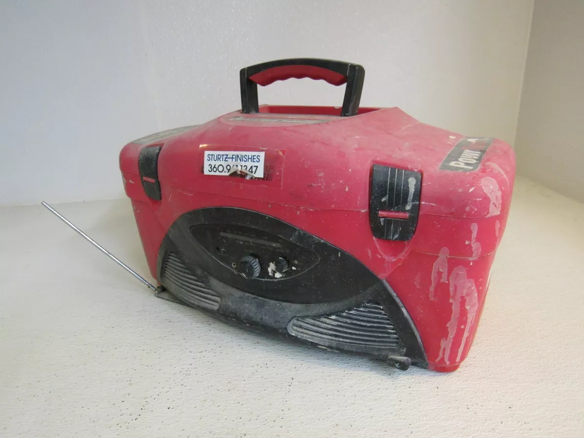 Titan Airless Radio Box Tool Box 20in x 11in x 11in Red/Black