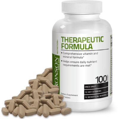 Bronson Therapeutic Formula Multi-Vitamin, 100 Tablets