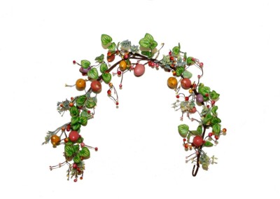 Vergoldete Osterei Deko Girlande 110 cm Länge 4er Set Tischplatte Mantel