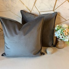 Plush Velvet Cushion Cover For Sofa, Bed , Home Decor Cover Handmade in the Uk.