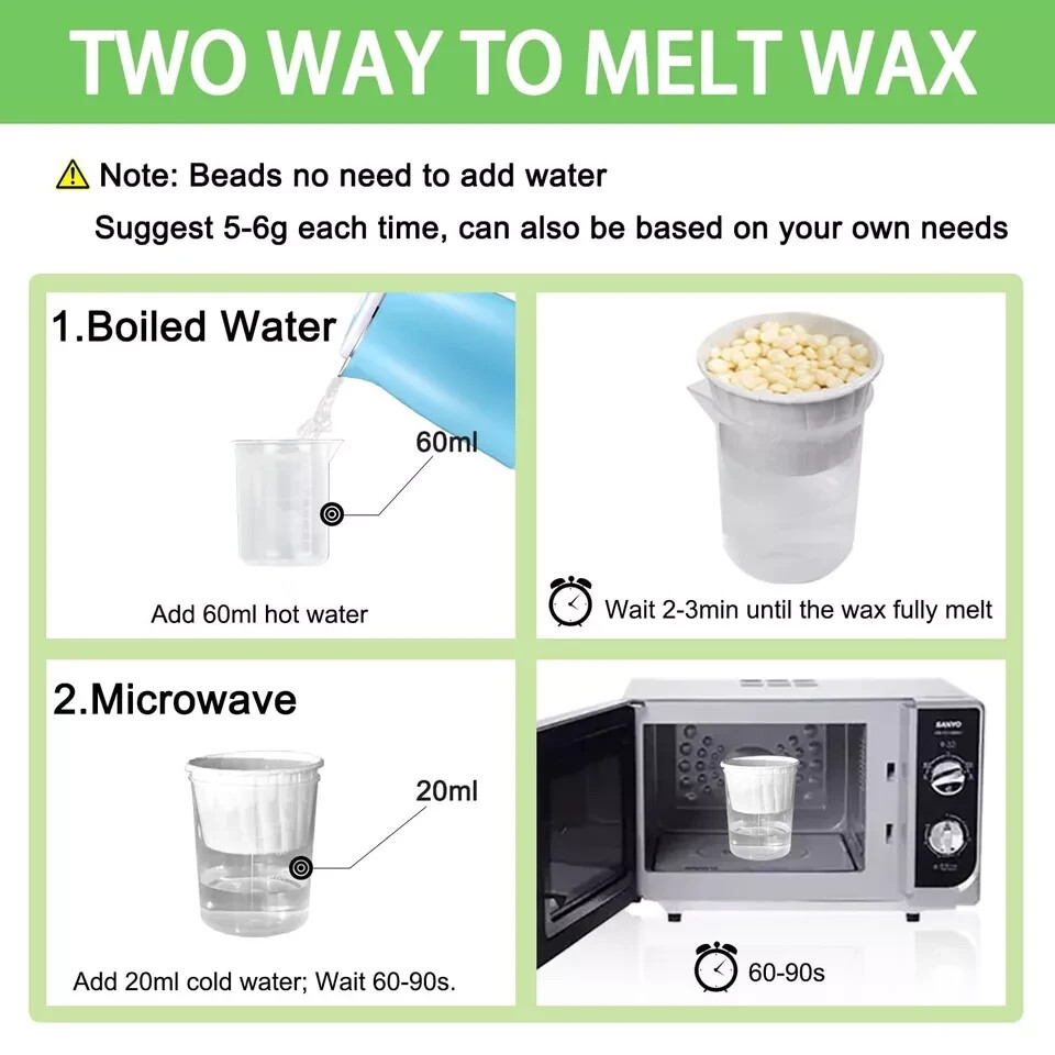 Nose Wax Kit Men, Nose Waxing Hair Wax Removal for Men Women, Nose Hair