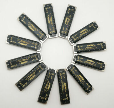 EASTTOP 10hole tuning harmonica set T008K-12 PACK mouth organ Harmonica Gift Hot