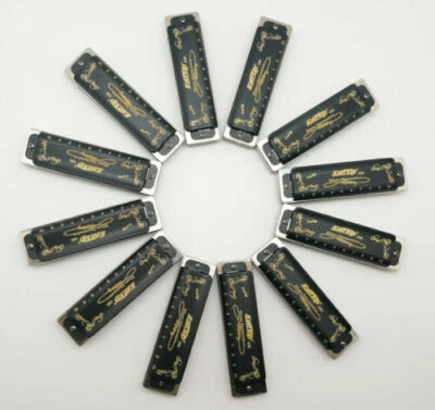EASTTOP 10hole tuning harmonica set T008K-12 PACK mouth organ Harmonica Gift Hot - Image 1 of 4