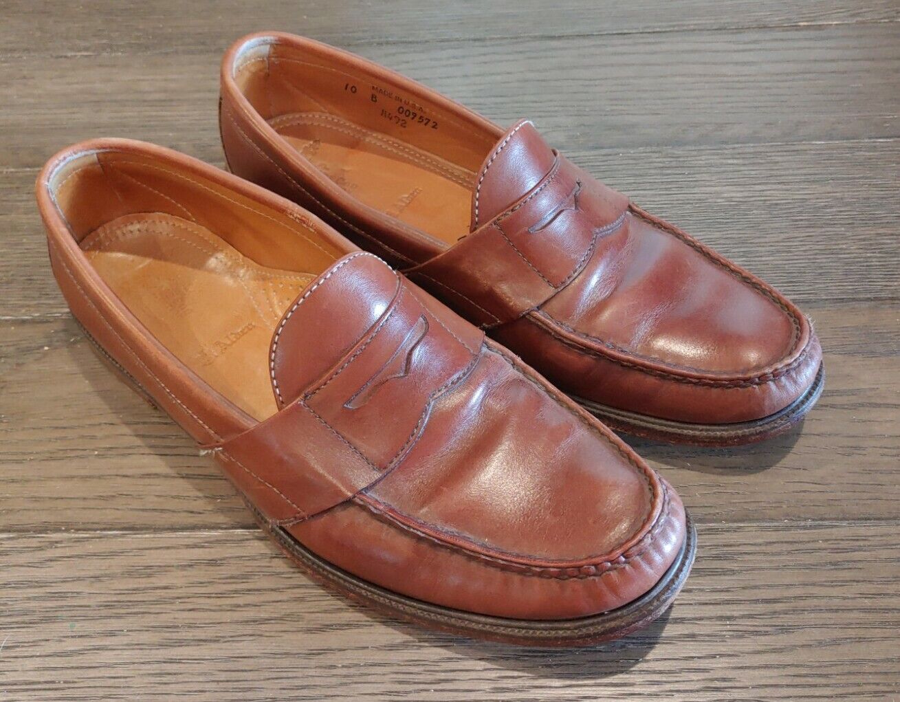 Alden H492 Brown Calfskin Full Strap Loafer