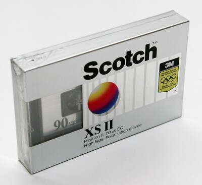   1987 SCOTCH 3M AUDIO COMPACT KASSETTE XS II   90 Minuten   TYPE II   NEU NOS  