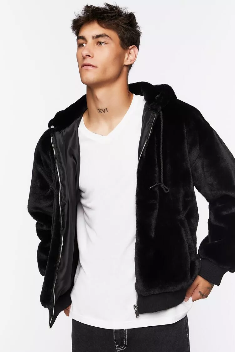 Forever 21 fuzzy hoodie hotsell