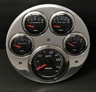 1949 1950 Chevy Car GPS 5 Gauge Dash Panel Cluster Insert Set Black