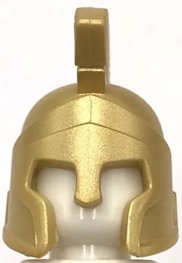 Lego New Metallic Gold Minifigure Headgear Helmet Spartan Warrior