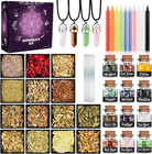 41PCS Witchcraft Supplies Kit Box for Witch - Crystals Spell Jars for Witches...