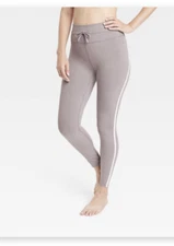 Women's All In Motion High Rise Side Stripe Everyday Leggings Heathered Gray S