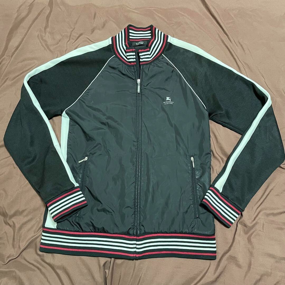 BURBERRY BLACK LABEL BMV65-109-09 Track Jacket 2 Black BURBERRY BLACK LABEL BMV65-109-09 Track Jacket 2 Black