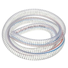 PATIKIL 1-1/8" ID Wire Reinforced Hose 6.6 Ft, PVC x Clear
