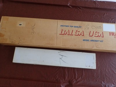 Balsa USA - 1/3 Scale Piper J-3 Cub RC Airplane Kit - w/Aileron Kit - NEW -