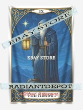 The Hermit Tarot Card Occult fabric tapestry Spiritual poster 39X59 in
