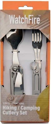 Multi Function Camp Tool Integrated Separable Earing Utensils With Belt Sheath