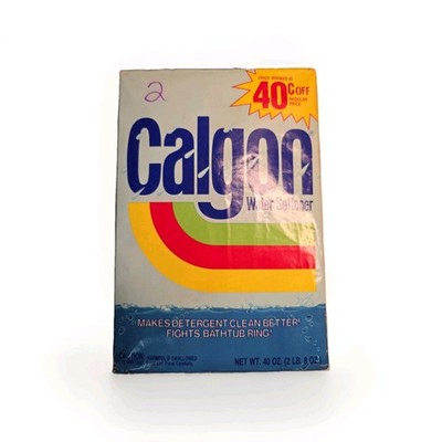 Vintage Calgon Water Softener Powder Discontinued Unopened 40oz