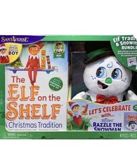 The Elf on the Shelf Elf Doll, Razzle Snowman Plush  Storybook Christmas Set