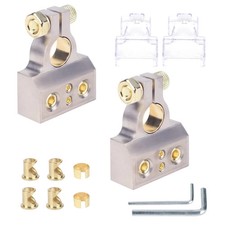 Battery Terminal Connectors, 0/2/4/6/8 AWG, Heavy Duty Top Post