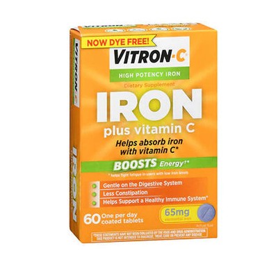 Iron With Vitamin C Immune Support 60 Count