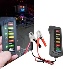 12V Car Battery Tester and Alternator Tester, Automotive Load Tester Indicator,