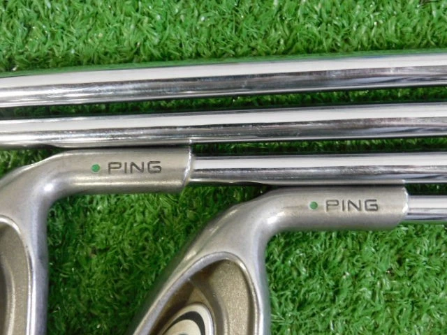 Ping G5 Irons 4-W & S CS-Lite Stiff Steel Midsize Grips Green Dot 2.25* Upright - Image 3 of 4