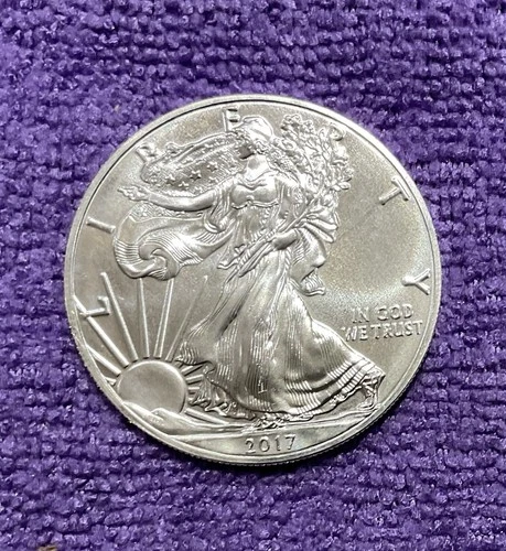 2017 American Silver Eagle 1 Troy Oz .999 Fine Silver—Beautiful Condition