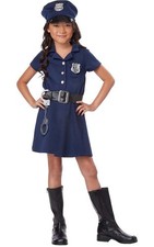POLICE OFFICER CHILD COP GIRLS FANCY DRESS BOOK WEEK HALLOWEEN COSTUME