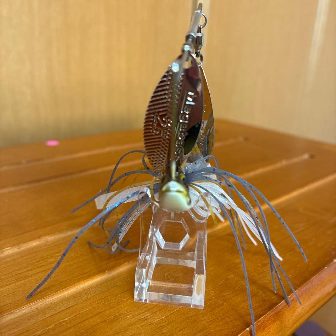 Megabass Spinnerbait SV3 Double Blade Silver 8cm Fishing Lure - Image 2