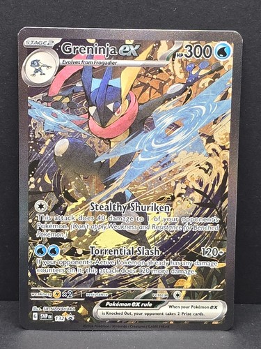 2024 Pokemon Greninja EX SVP 132 Black Star Promo SIR Holo